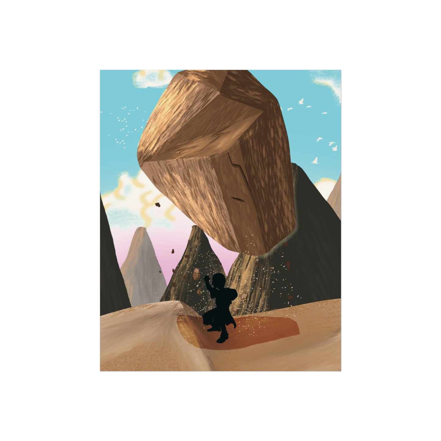 Toph Earthbending Art Print Bold Anime Wall Decor for Avatar Fans